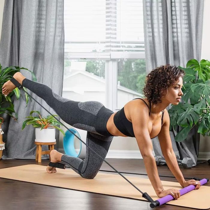 Barra De Pilates Yoga Rosa